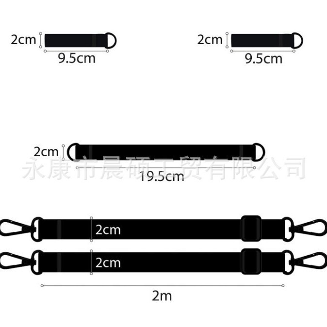 Windproof Belt Outdoor Parasol Windproof Buckle Courtyard Umbrella Banana Umbrella Anti-Swing Fixed Rope Outdoor Sun Umbrella Windproof