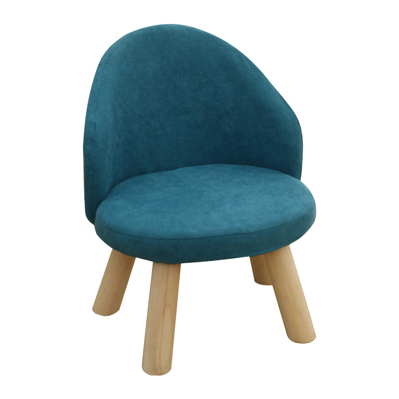 Mouse/Stool Household Living Room Bench Wooden Low Stool Cute Creative Small Chair Soft Bag Stool Backrest