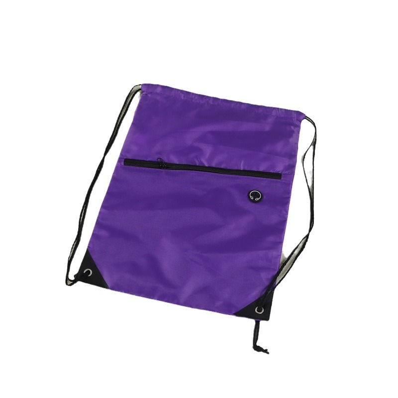 Spot Colorful Polyester Cloth Drawstring Bag Advertising Drawstring Backpack Cloth Bag Shoulder Nylon Drawstring Flap Pocket Pants Custom Logo