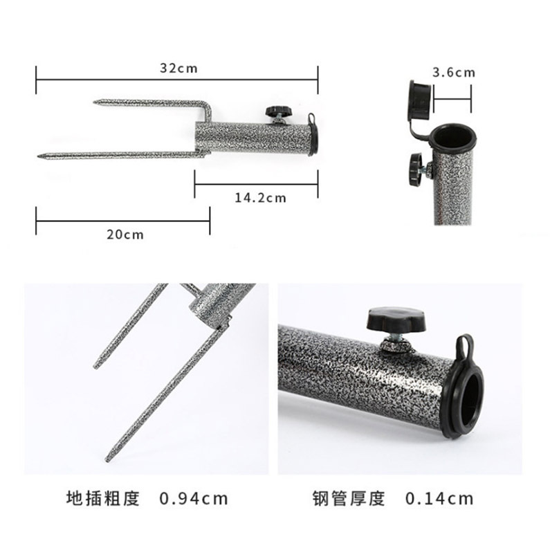 Sun Umbrella Beach Umbrella Base Fishing Umbrella Black King Kong Umbrella Umbrella Umbrella Sitting