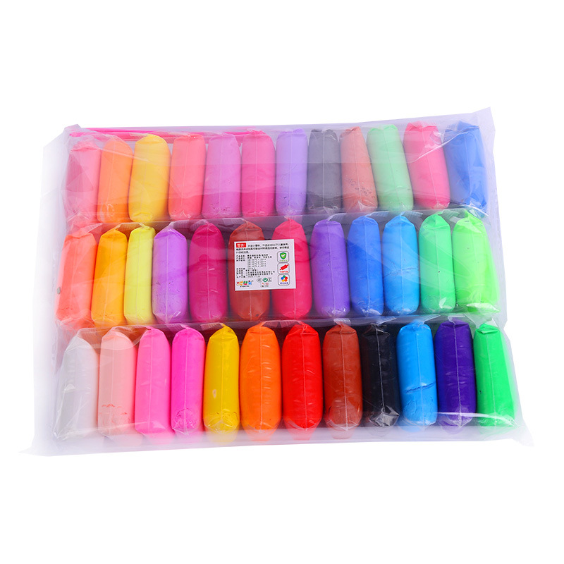 Factory wholesale ultra light clay 12 color 24 color bag color Clay Children diy toy space Plasticine clay
