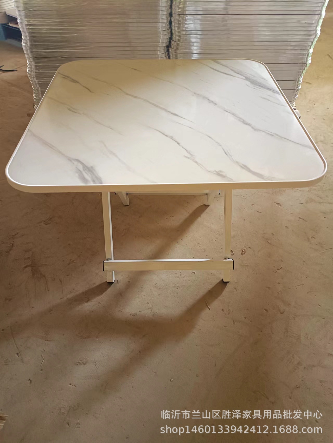 Портативный и простой маленький стол для аренды, удобный обеденный стол, складной стол, домашний обеденный стол, для небольшой квартиры, квадратный