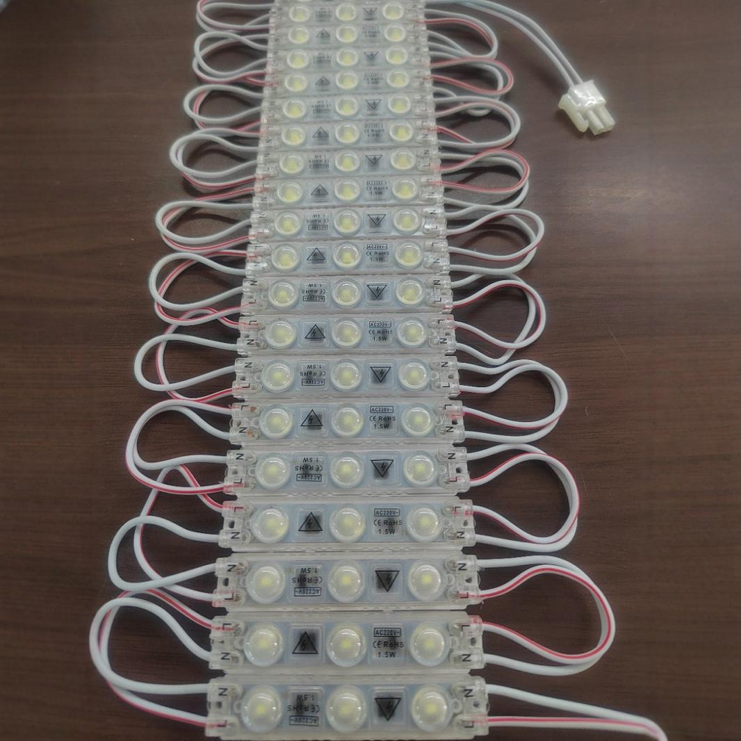 Led block chain diffuse reflection four lamp module card cloth shaped soft film ceiling advertising light box 220V block chain