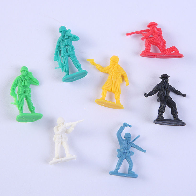 3cm Mini Soldier Wholesale Land and Air Military Soldier Model Plastic Soldier Little Man Children's War Toys