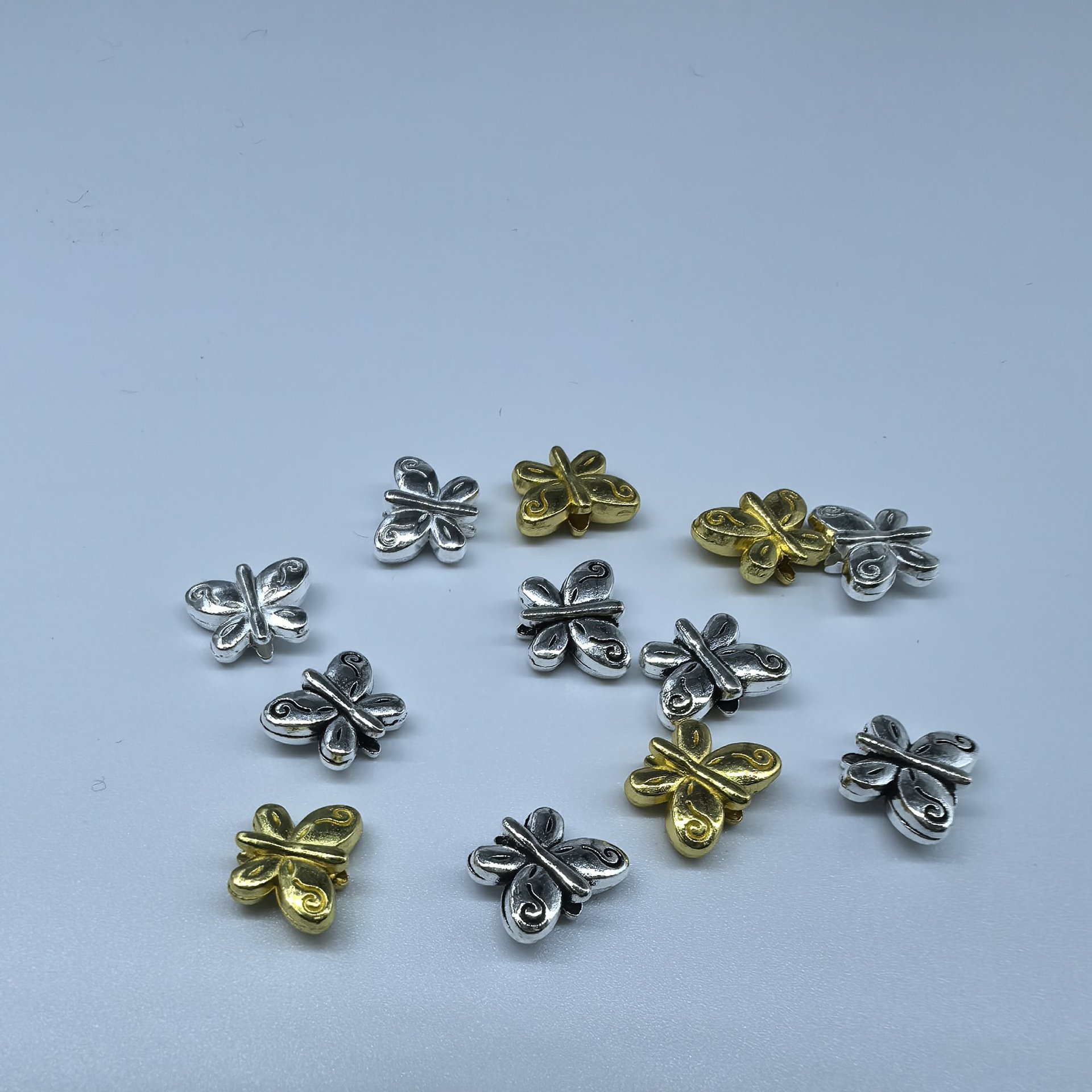 Винтажные мини-бусины-бабочки, материалы для ручной работы