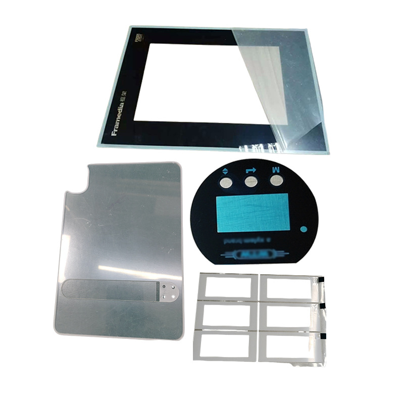 Custom PC Drum Pack Key Label Frosted Surface Sticker Plastic Sign Acrylic Panel PVC Film Panel Processing