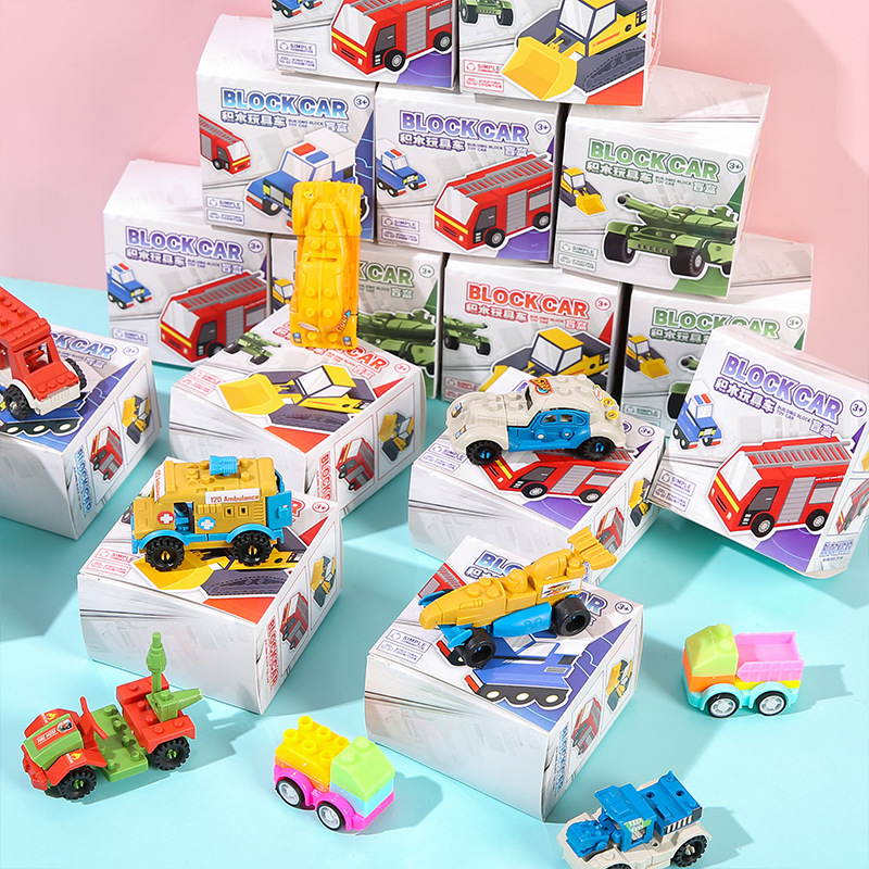 Игрушка для сборки автомобиля Конструктор автомобиля DIY Гоночное инженерное транспортное средство Подарок для мальчиков и девочек