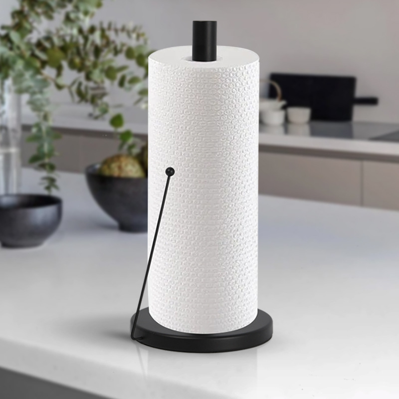 Factory Direct supply stainless steel round bead tissue holder kitchen bathroom bathroom simple roll paper storage rack