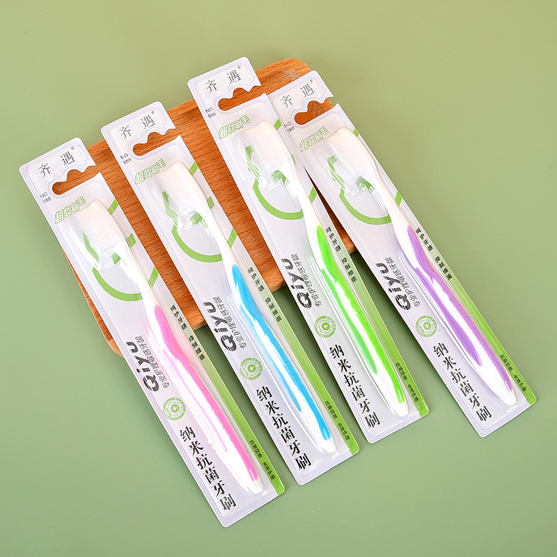 New Silicone Nano Soft Bristle Toothbrush Multicolor Independent Dust Cover Adult Gingival Protection Manual Spot Wholesale