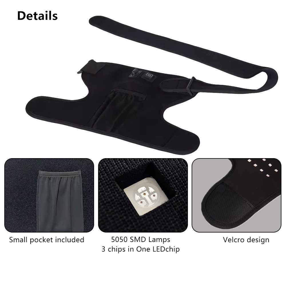 2025 Cross-Border Electric Led Heated Shoulder Pads, Hot Compress Physiotherapy Shoulder Pads, Joint Warmers, Single Shoulder Heating Protective Gear