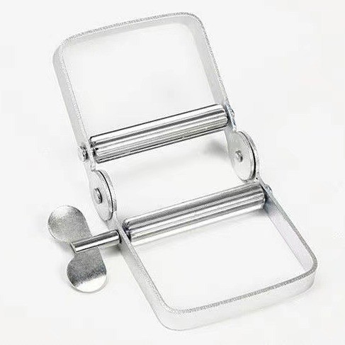 Toothpaste Squeezer Small Sample Squeezer Manual Metal Paste Squeezer Hair Coloring Paste Pigment Toothpaste Stainless Steel