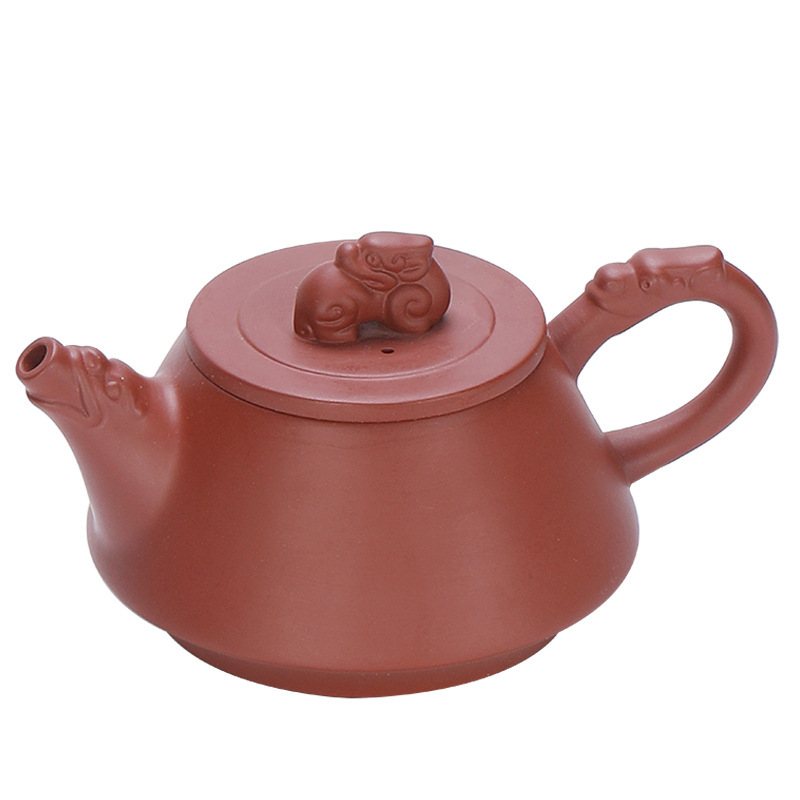 Raw ore purple clay teapot handmade cinnabar teapot Xi Shi pot filter large capacity teapot ceramic tea set antique pot