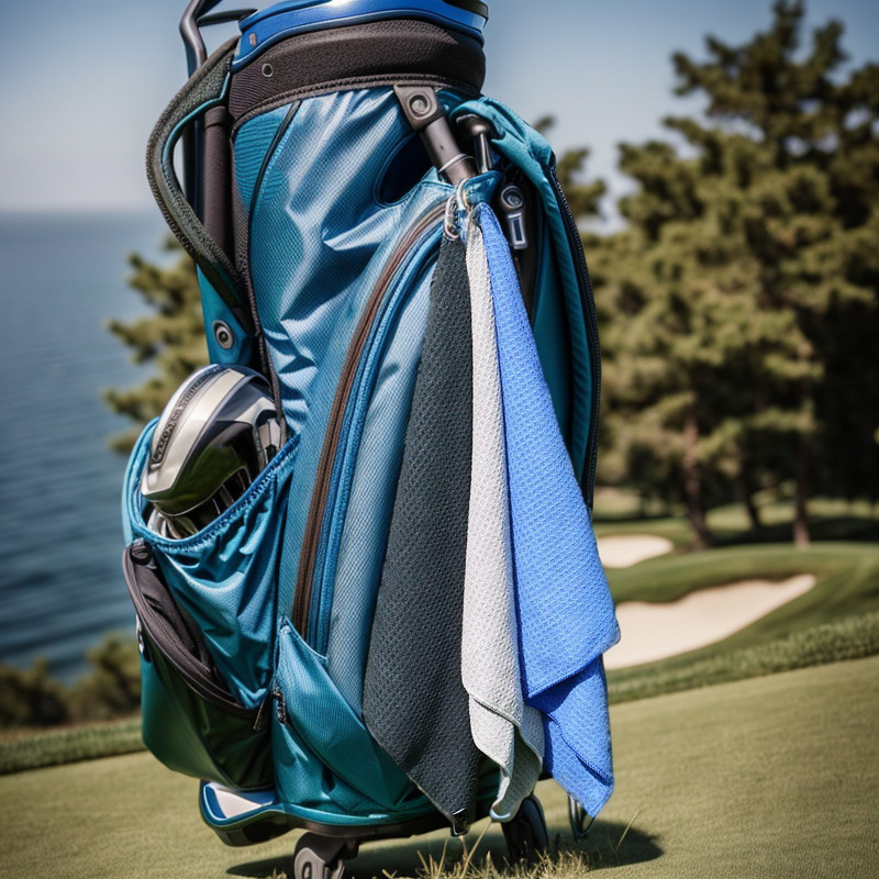 Hot Selling Factory Cross-Border Amazon Microfiber Pattern Custom Printed Logo Golf Towel Fitness Towel