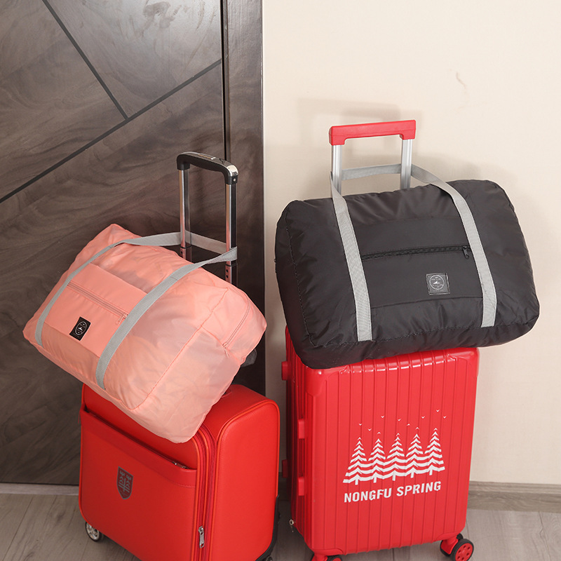 Portable Luggage Storage Bag, Foldable Clothes Storage Bag, Shopping Bag, Airplane Bag, Large Capacity Travel Bag, Maternity Bag