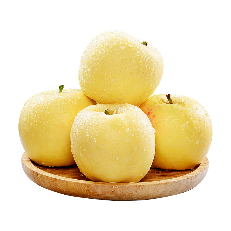 [All Year Round] Shandong Cream Fuji 2.5kg Fresh, Crisp, Sweet, Milky Yellow Apples, Seasonal Fruit, Not Golden Delicious