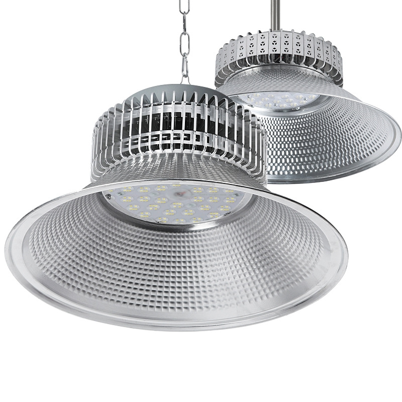 Fin Led Industrial and Mining Lamp Factory Lamp Super Bright 100W Chandelier Workshop Warehouse Stadium Industrial Lighting Ceiling Lamp