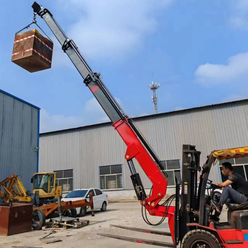 Forklift Accessories Forklift Boom Construction Site Forklift Front Fly Arm Telescopic Arm Forklift Crane