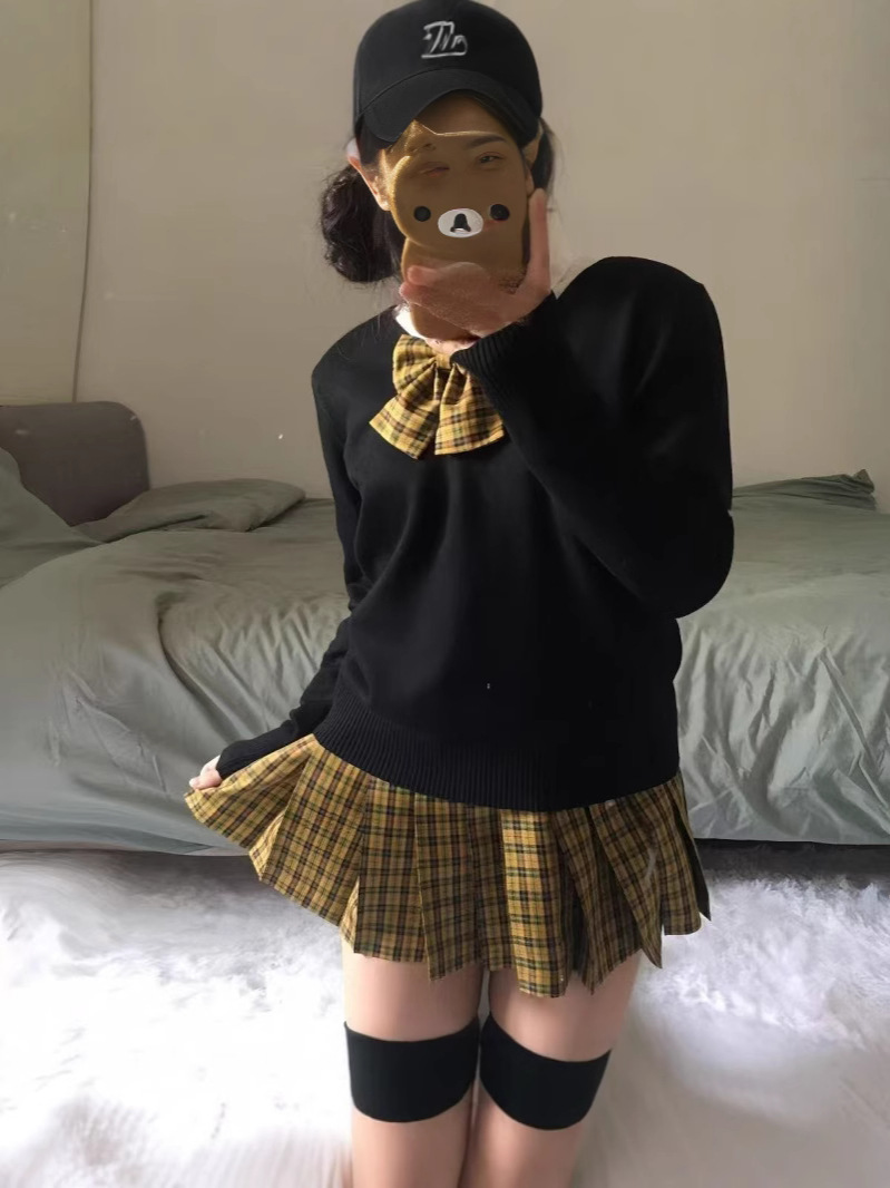 Юбка в стиле школы, оригинальная униформа JK, свитер, стиль колледжа