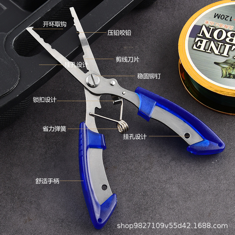 Luya Pliers Stainless Steel Fishing Line Cutter Hook Open Loop Luya Pliers Fishing Line Cutter Fishing Scissors Pe Fishing Line Cutter Fishing Tools