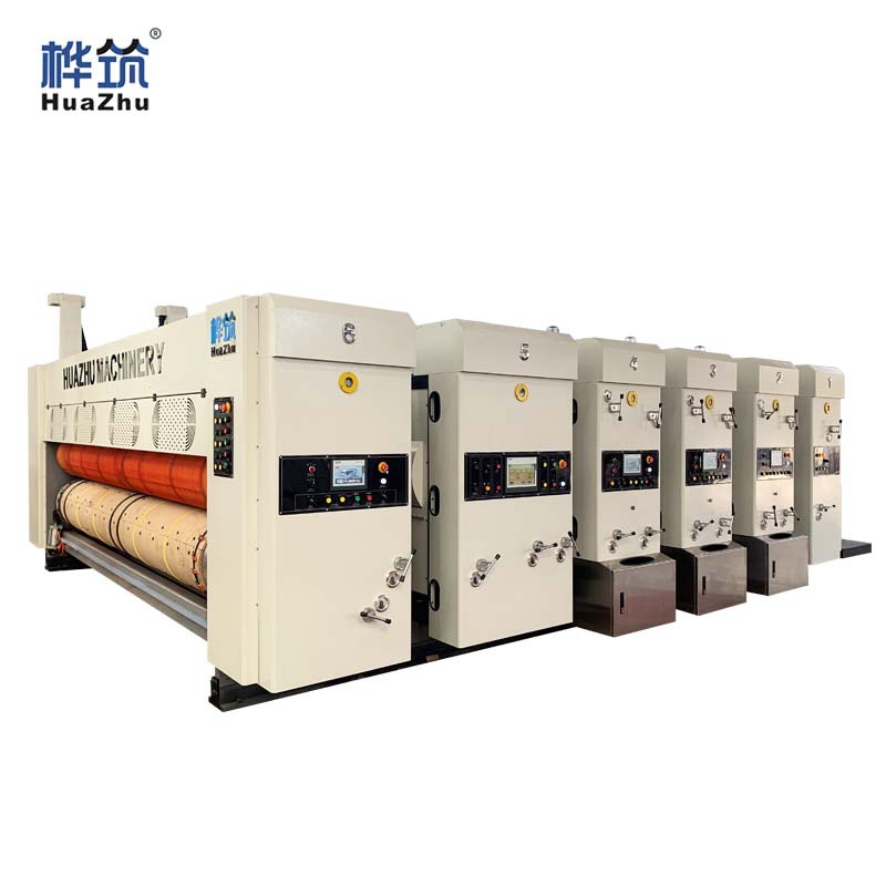 Customized Fully Automatic Three-Color Printing Machine, Carton Printing Slotting and Round Die-Cutting Machine, Carton Factory Printing Equipment