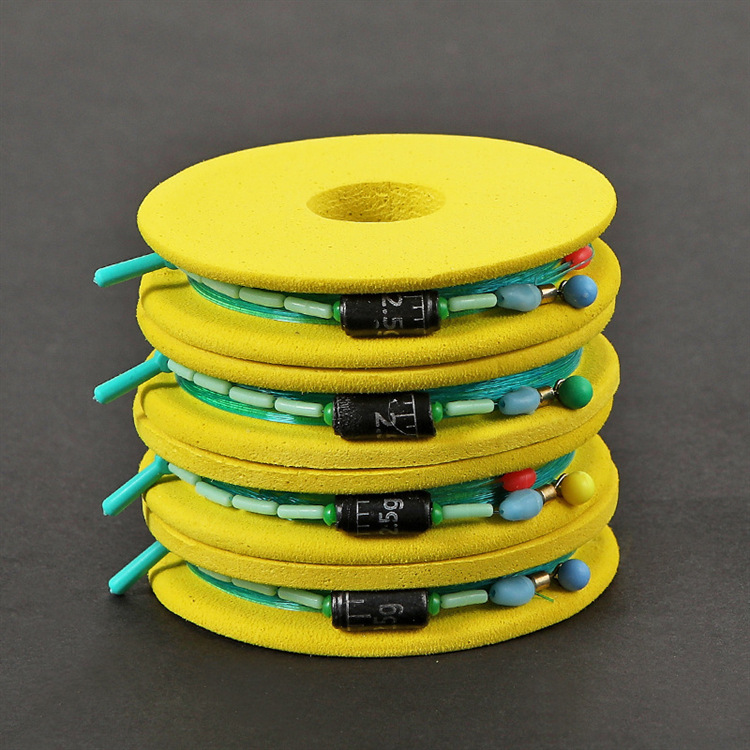 Line set finished competitive fishing line suit line set 8-ring silicone anti-wrapping bean line set yellow shaft table fishing main line set