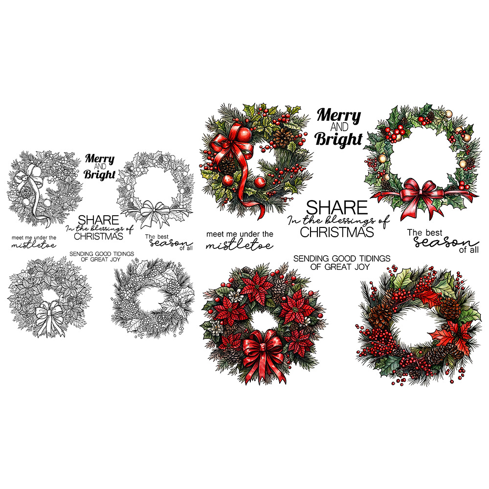 wreath scrapbook metal carbon steel knife die silicone stamp cutting die embossing etching cutting knife die