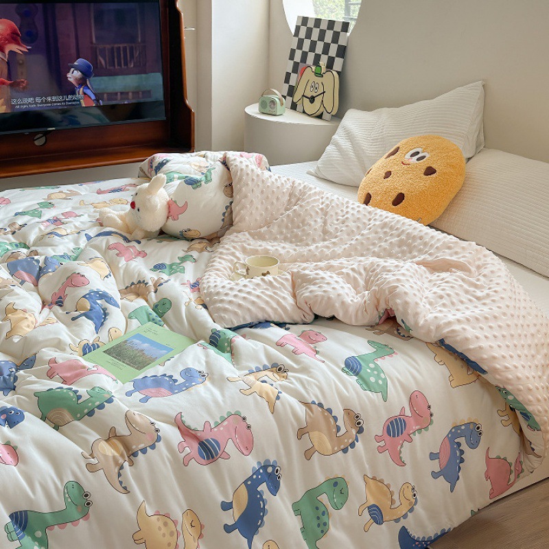 Class A knitted cotton beanie quilt spring and autumn quilt winter quilt soybean quilt core baby baby adult single double quilt