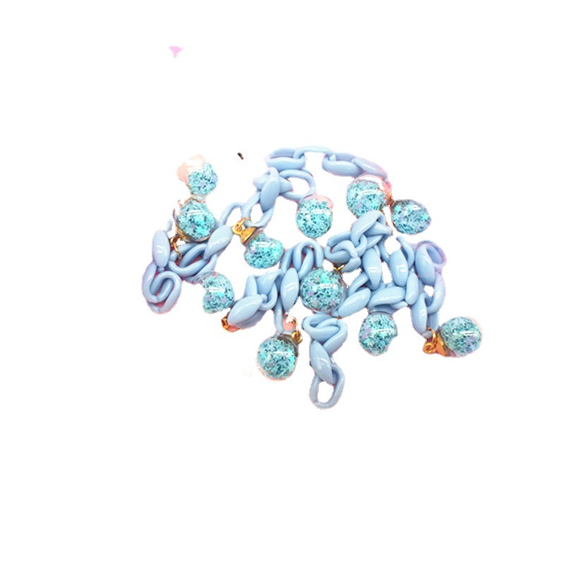 Online celebrity loose-leaf hand book unicorn pony glass ball glitter decorative accessories pendant hand book accessories