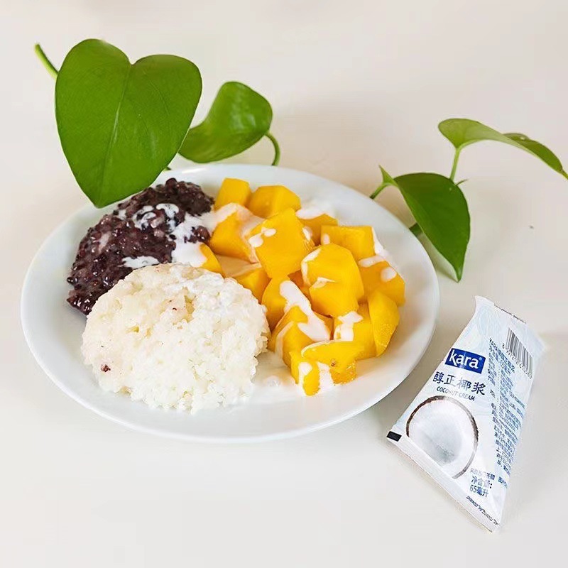 Jiale coconut milk 65ml Indonesia imported small package concentrated coconut milk kara Thai curry ye pulp packet