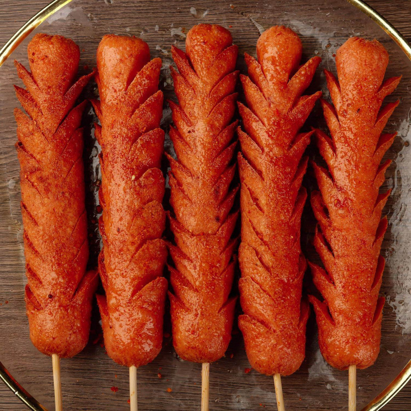 Mainland China/Shandong Province/Zaozhuang City Fuyu Starch Sausage Roasted Sausage Fried Sausage Teppanyaki Grilled