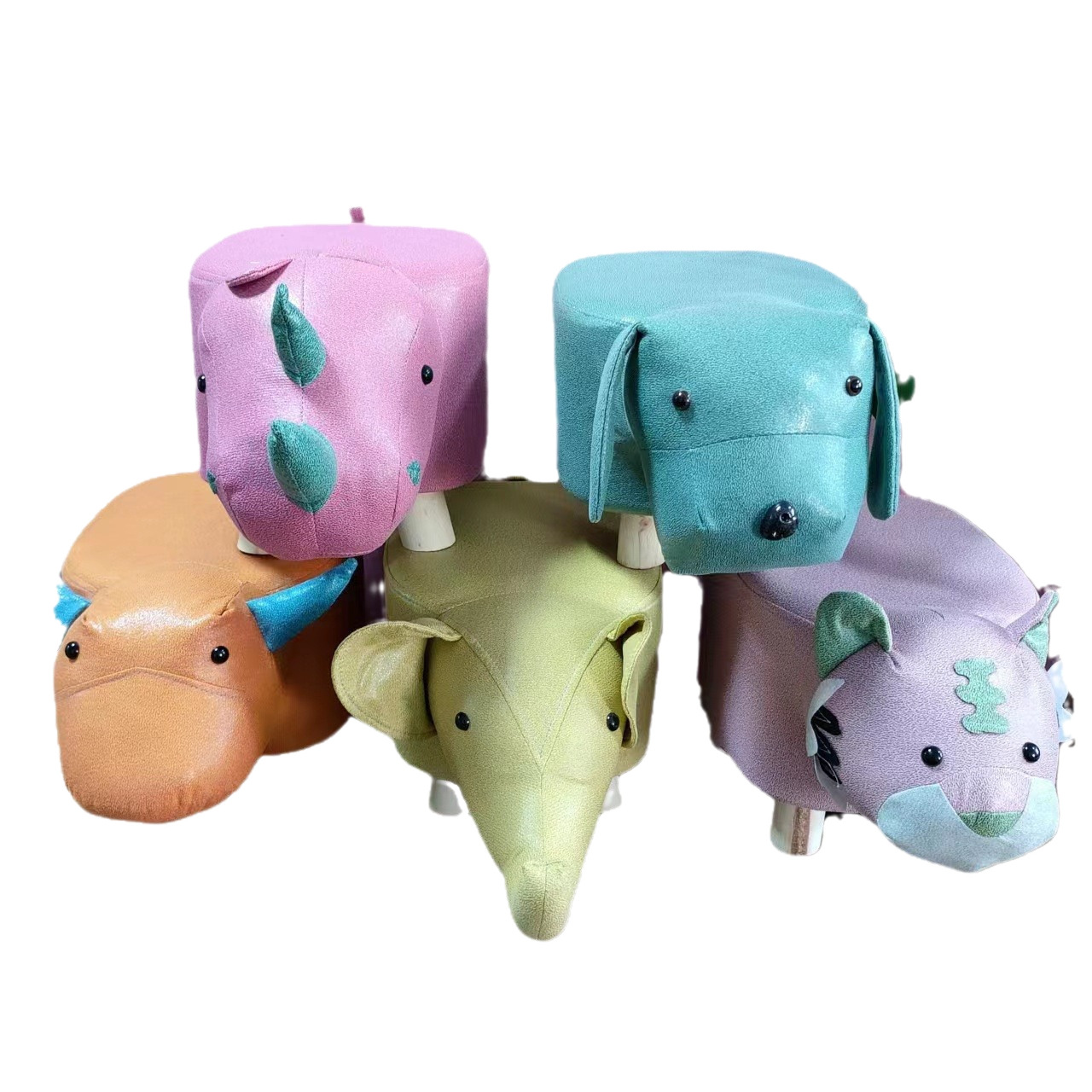 Wholesale Technology Cloth Animal Stool Cartoon Stool Children's Stool Activity Gift Stool Print logo Home Sofa Shoe Changing Stool