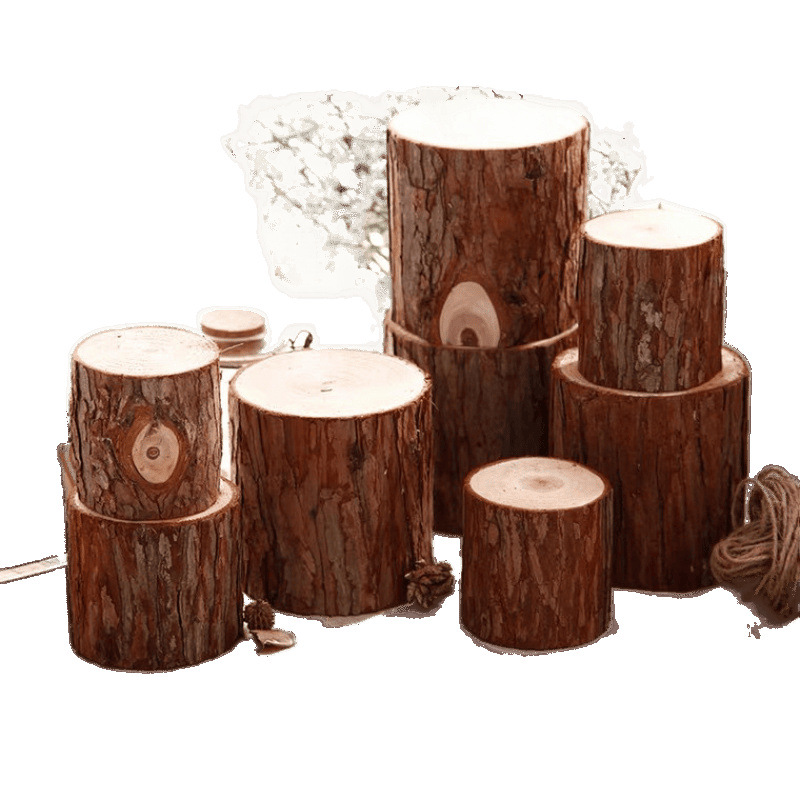 Small Wooden Pile Base Ornaments Tree Stump Tree Trunk Log Fir Photography Gardening Wooden Column Wooden Pile Decorative Props