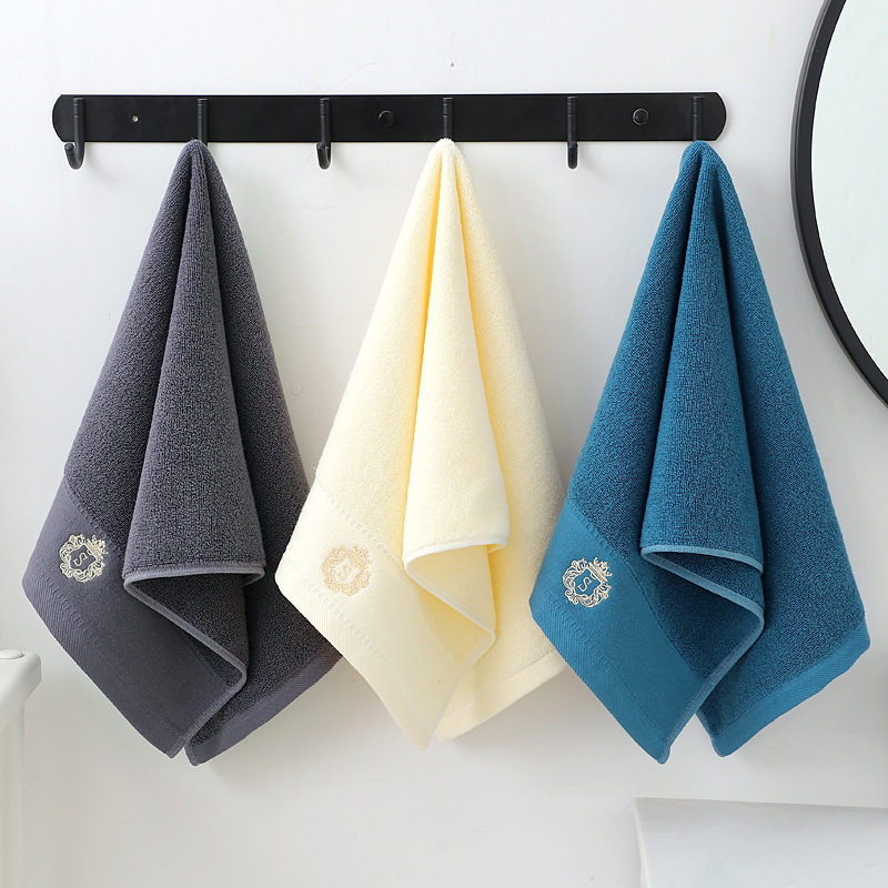 Pure Cotton Towel Thickeneded Face Towel Household Manufacturer Wholesale Enterprise Export Gift Face Towel Pure Cotton Embroidered Logo