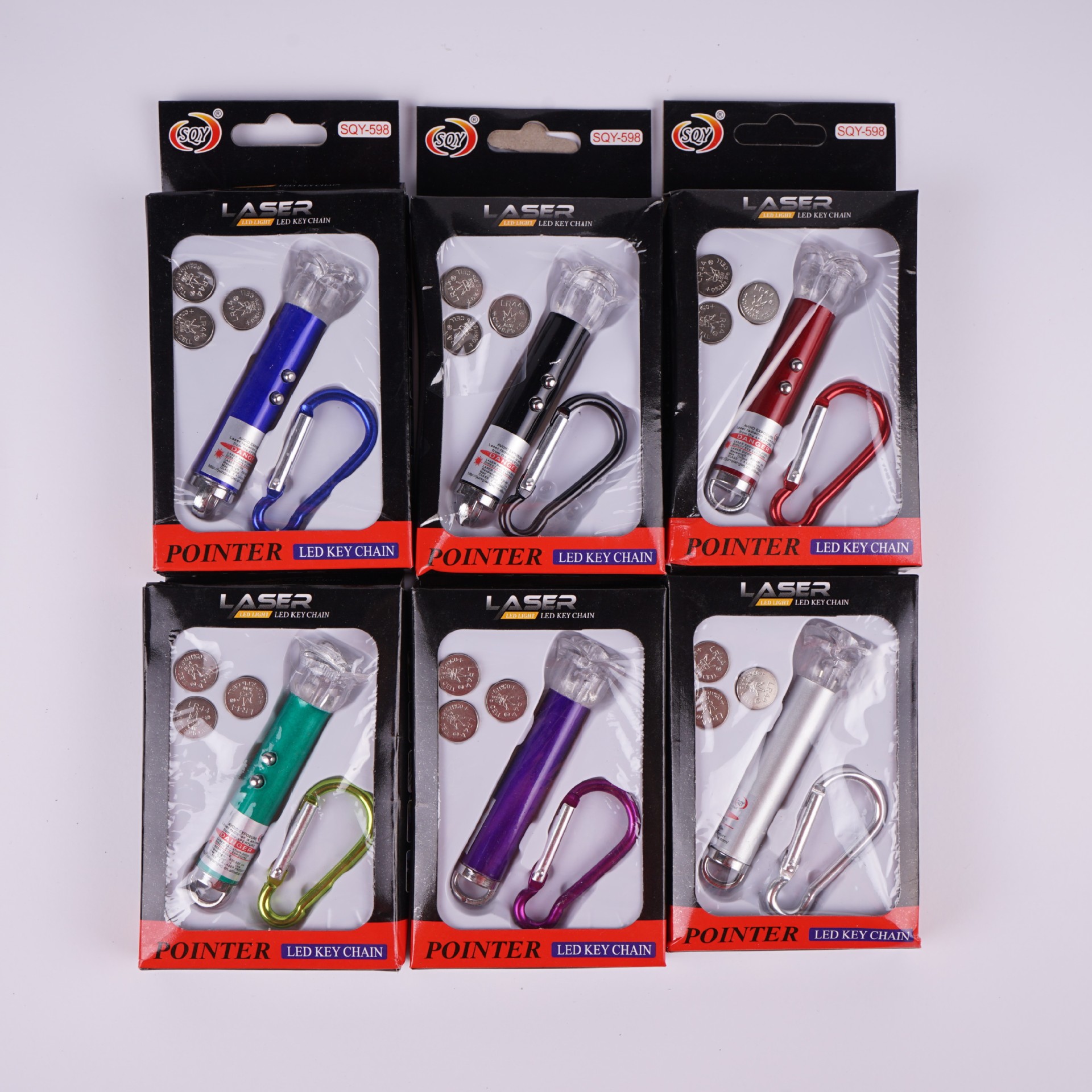 Мини-карабин с лазерным светом, портативный инфракрасный красный и синий мигающий свет