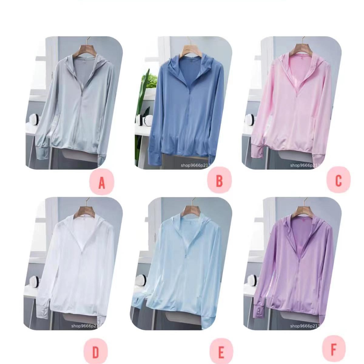 Spring and Autumn new long-sleeved hooded cardigan zipper sun protection coat thin breathable summer small coat necessary for going out