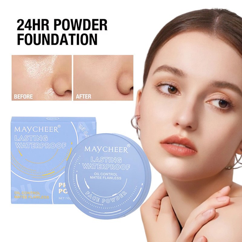 Cross-Border Exclusive Supply Meixier Soft Focus Powder/Loose Powder Matte Concealer Long-Lasting Makeup Not Easy to Remove Makeup Setting Powder Makeup