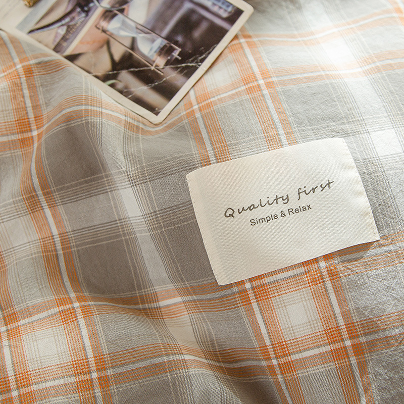 Washed Cotton Pillowcase A Pair of Pure Cotton Pillowcase Small Single One Student Dormitory Pillowcase Pure Cotton