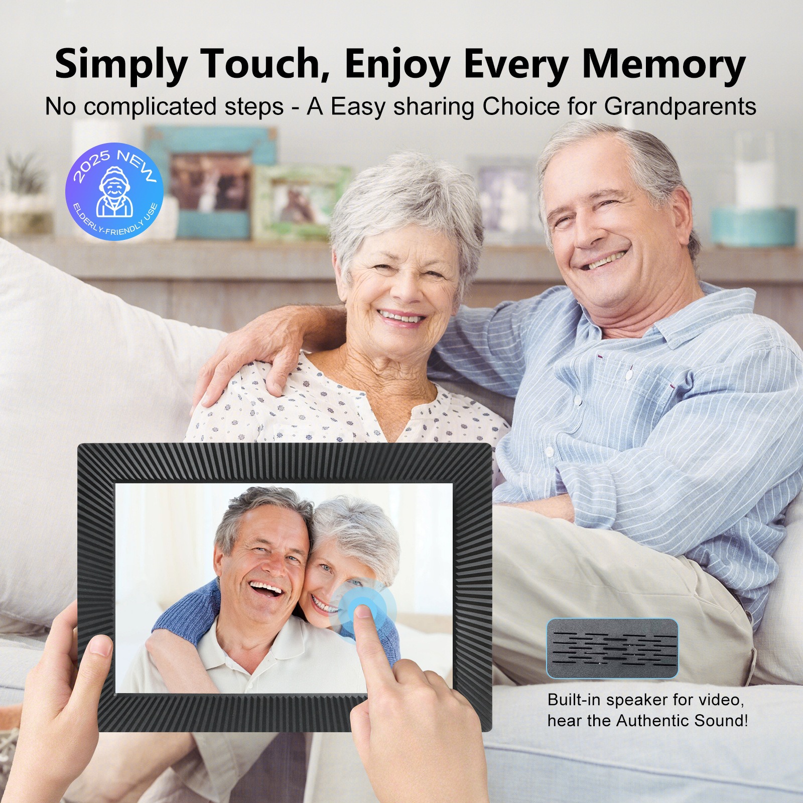 Cross-border new 10 inch cloud photo frame UhaleWIFI digital photo frame intelligent electronic photo album remote sending photos