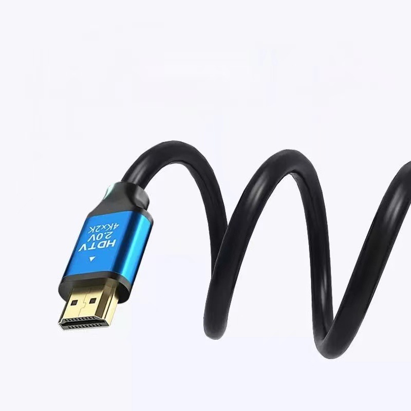 HDMI Cable 4K*2K2.0V19+1 Tv Set-Top Box Hd Connection Cable HDMI High-Definition Cable Version 2.0 Aluminum