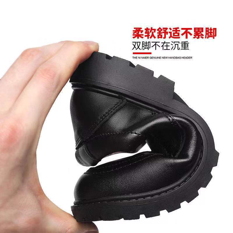 Кожаные туфли для мальчиков, академические туфли с мягкой подошвой, новые весенние и осенние сценические черные туфли для маленьких мальчиков