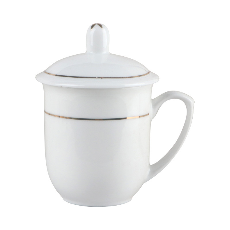 Ceramic mug can print logo text advertising high temperature baked flower ceramic cup gift cup lettering water cup