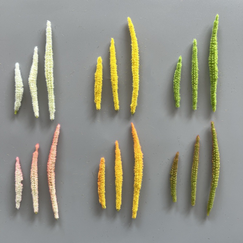 Имитированная сетария короткая трава цветочная головка искусственный хвост кошки поддельные цветочные аксессуары рождественское украшение цветные верхушки