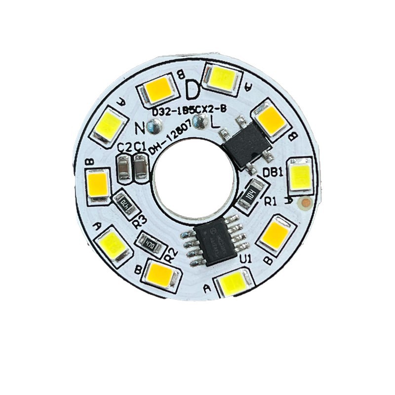 Led pendant lamp crystal lamp light source board drive-free high voltage patch light source 220v double color variable light universal lamp board