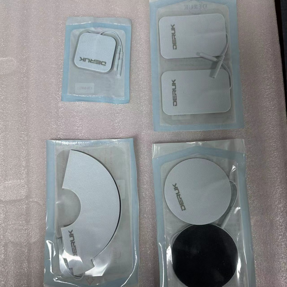 Medium Frequency Physiotherapy Instrument Electrode Pad Non-Woven Self-Adhesive Patch Sticky Patch Factory Direct Sales Crescent Square