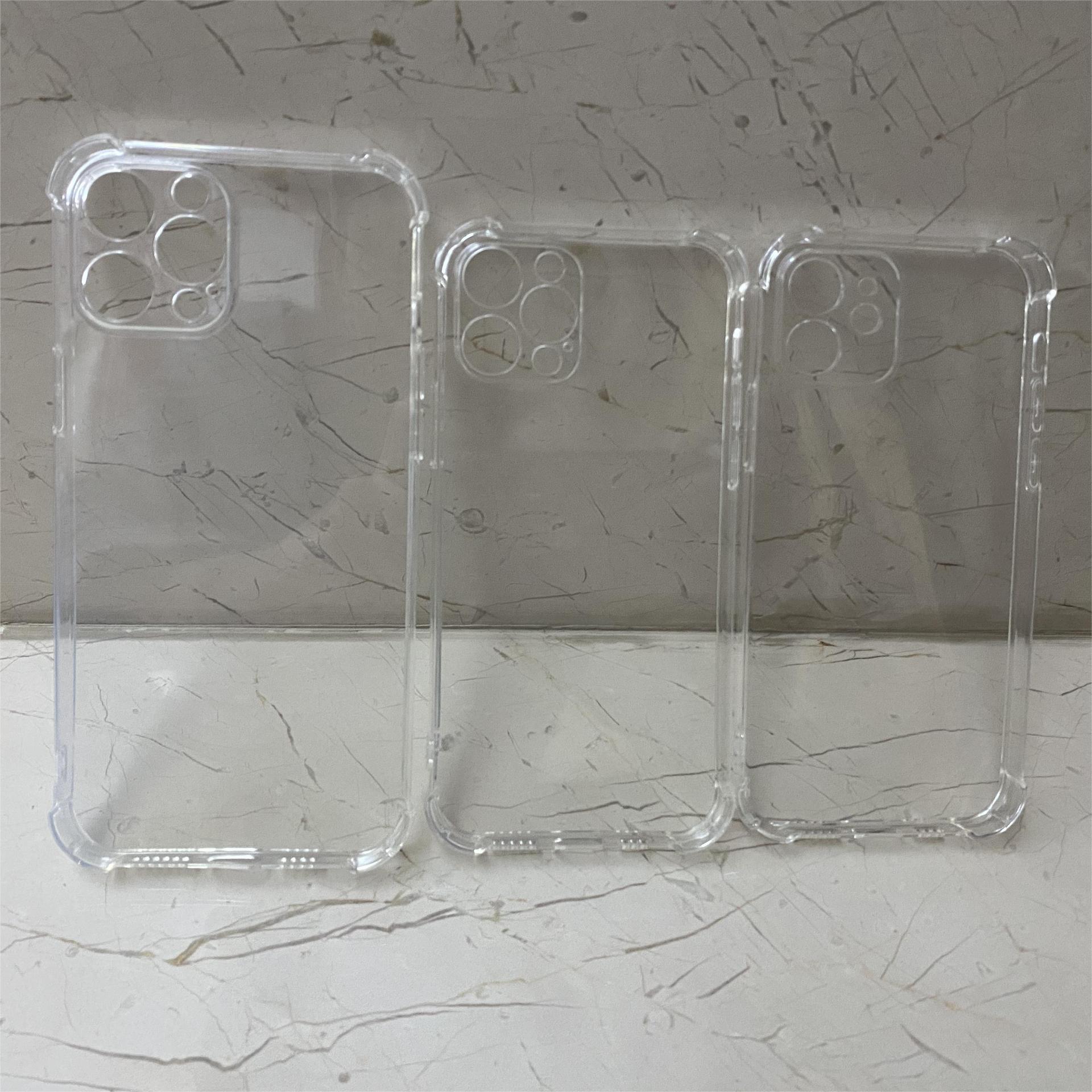 Suitable for Iphone17 Mobile Phone Case Apple 13 Silicone Four-Corner Airbag 16 Transparent 11 Anti-Fall XS Protective Cover Anti-Slip
