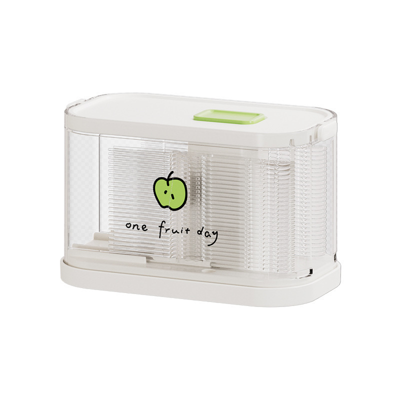 Push-Type Fruit Fork Box, Household Multi-Functional Storage Box, Disposable Toothpick Box, Fruit Pick, Bamboo Skewer with Box