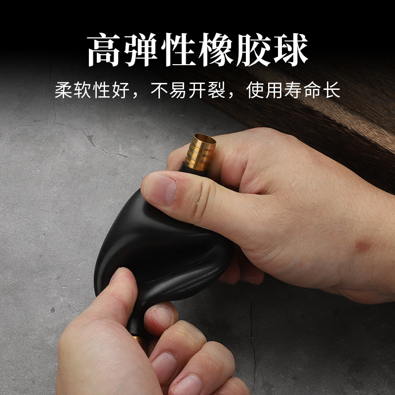 Copper head tea tray drain ball tube suction ball suction pipe tea table hose kung fu tea set fittings drain pipe drain ball