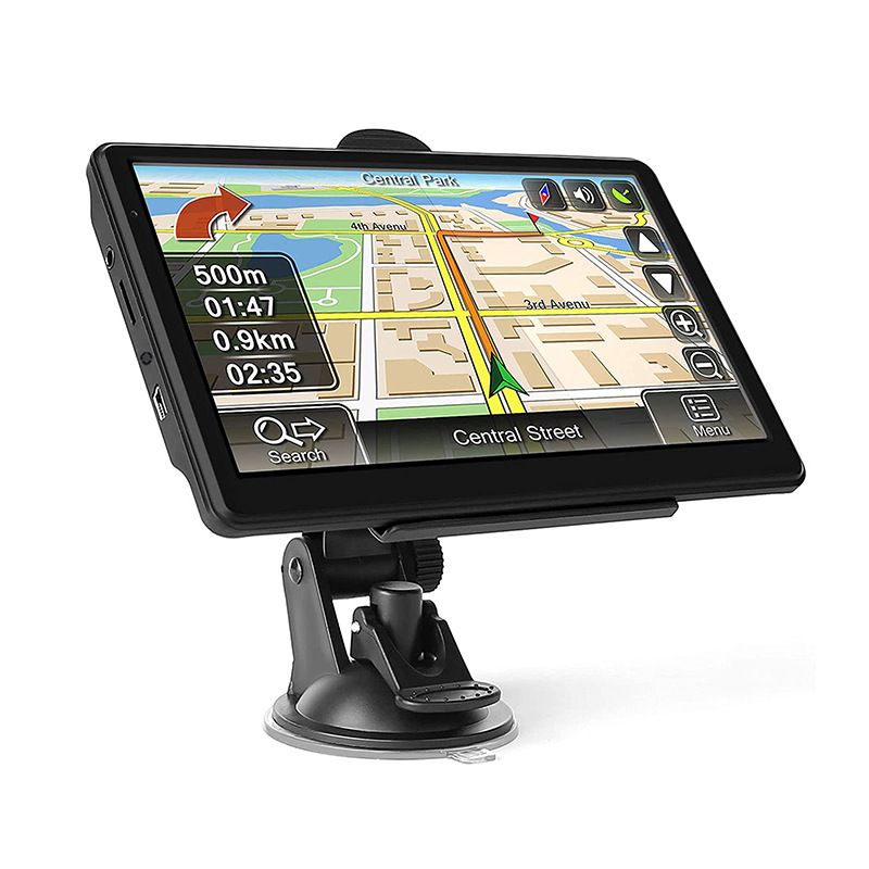 Cross-border 7 inch portable car gps navigator HD 8G truck car display with map North America Europe