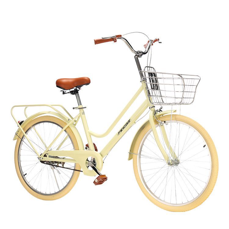 24 Inch Women's Retro Bicycle Adult Light Bicycle Student Variable Speed Scooter Lady Commuter Bicycle