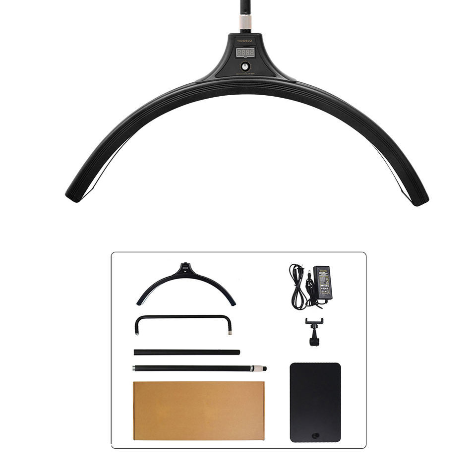 Half-Moon Lamp, Embroidery Lamp, Beauty Lamp, Manicure, Embroidery, Eyelashes, Portable Led Eyebrow Tattoo Lamp, U-Shaped Floor-Standing Fill Light